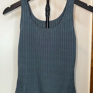 Women's Ribbed Tank Top - Gray